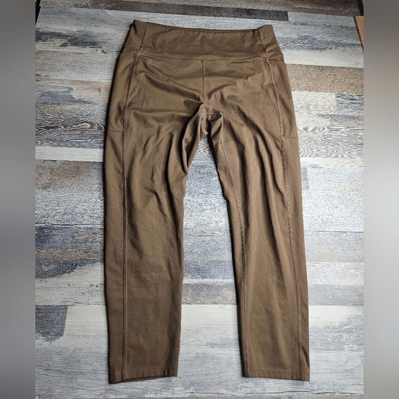 Girlfriend Collective XL Cafe Brown Capri Leggings - Picture 1 of 11